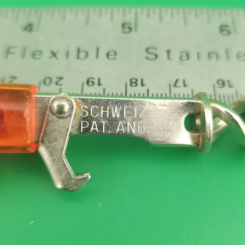 Swiss made SCHWEIZ MAXRAM twin corkscrew Travel Double Orange Missing Cover